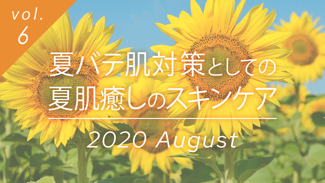 夏バテ肌対策としての夏肌癒しのスキンケア