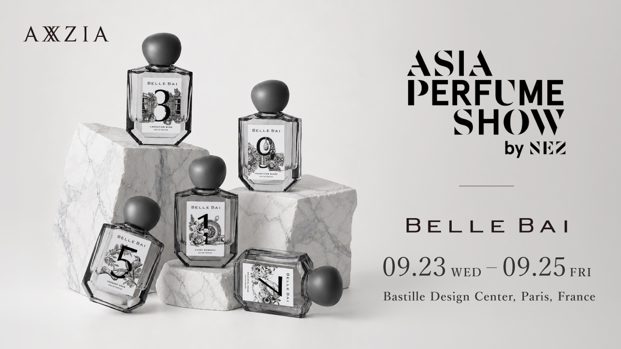 アクシージアグループの株式会社エムアンドディが展開するブランド「BELLE BAI（ベルバイ）」が、「Asia Perfume Show 2026」に出展