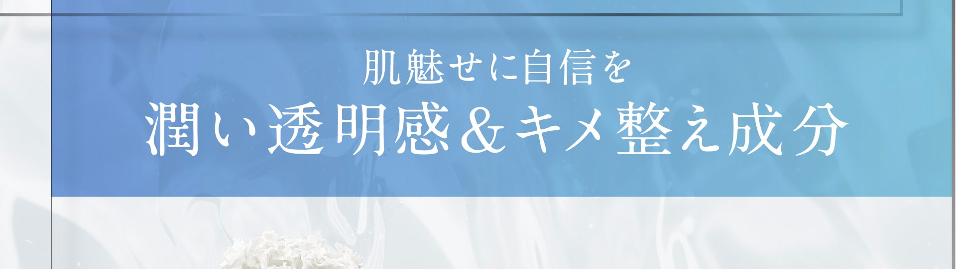 潤い透明感＆キメ整え成分