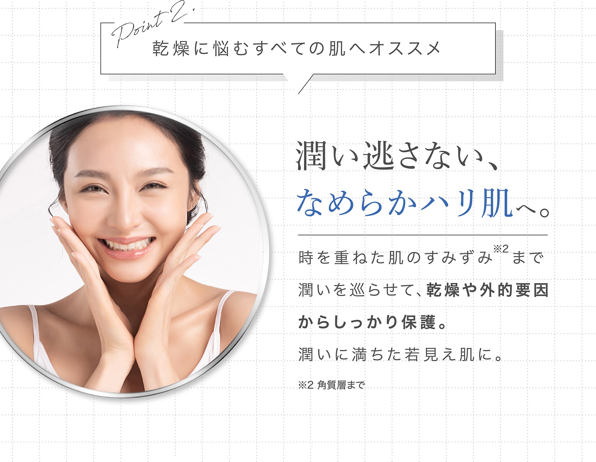 【Point2】乾燥に悩むすべての肌へオススメ