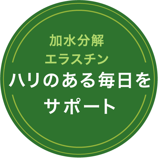 加水分解エラスチン ハリのある毎日をサポート