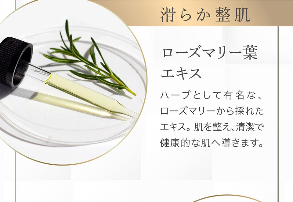 「滑らか整肌」ローズマリー葉エキス