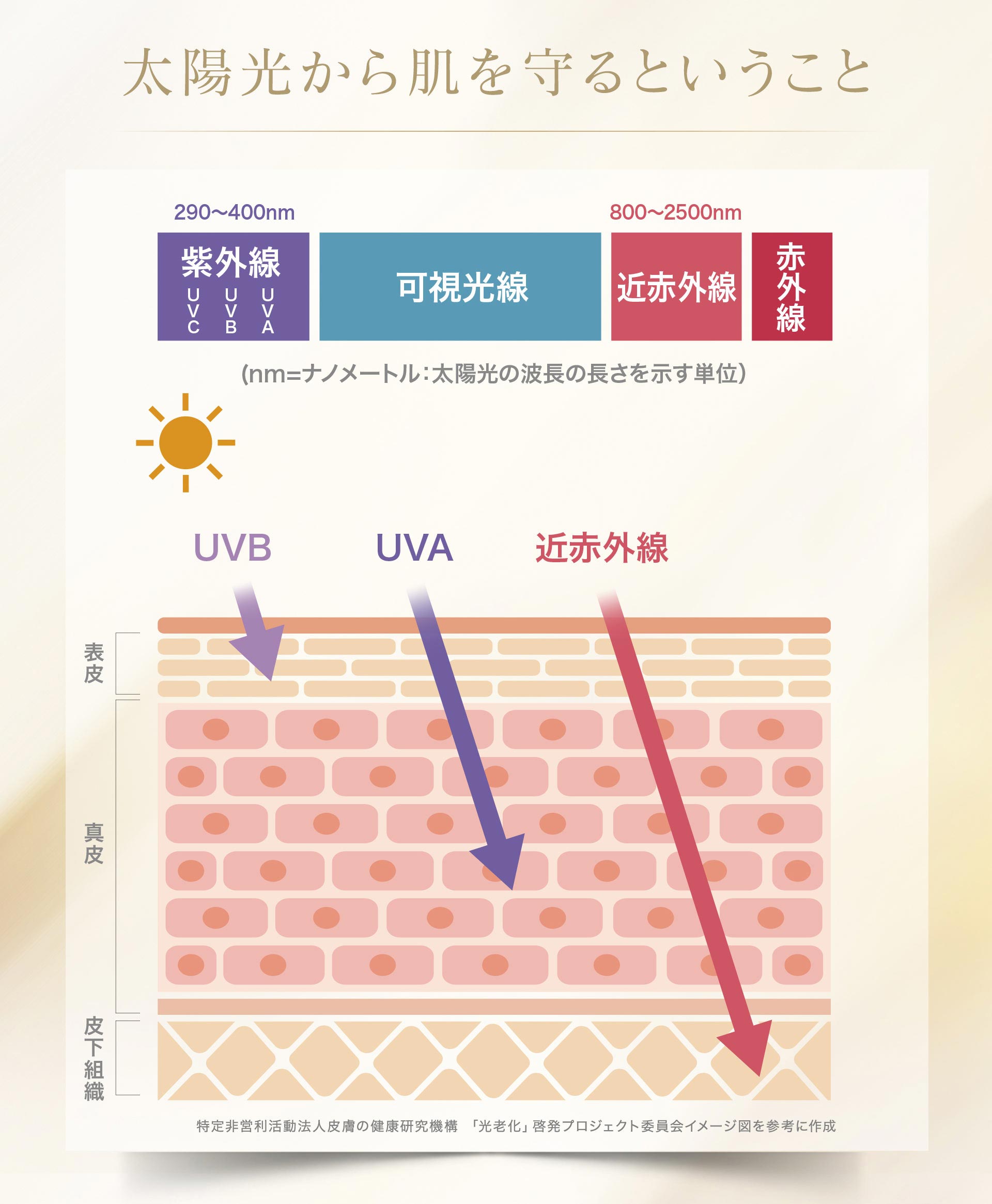 太陽光から肌を守るということ